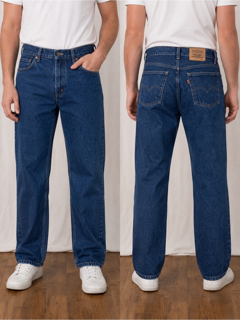 Vintage Levi's 619 Orange Tab Made in Canada Dark Wash Jeans